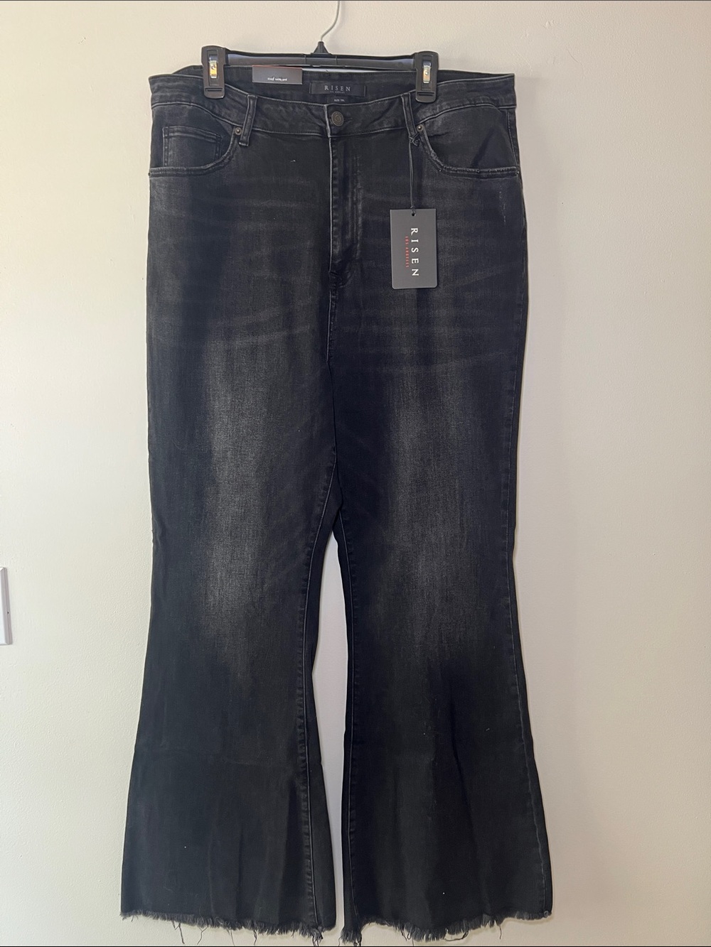 Risen Jeana Black High-Rise Flare Jeans